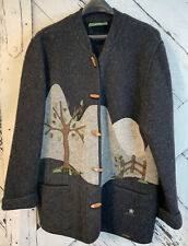 Women's GIESSWEIN Jacket Trachten Wool Cardigan Blazer Sweater Austrian Size 14 for sale  Mansfield