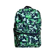 Mochila Minecraft Creeper 17 polegadas verde preta mochila livro impresso nova comprar usado  Enviando para Brazil