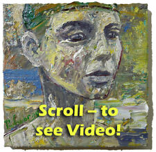 ORIGINAL OIL█PAINTING█VINTAGE█IMPRESSIONIST█ART SIGNED ABSTRACT A PORTRAIT -2022 for sale  Shipping to Canada