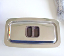 Vintage Hostess Trolley Glass Dish with Stainless Steel Lid Food Warmer for sale  Shipping to South Africa