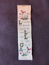 woven bookmark for sale  TORQUAY