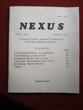Nexus 1970 journal for sale  MIRFIELD