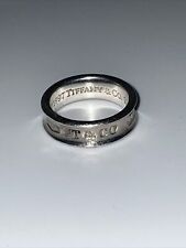 1997 Tiffany & Co. Sterling Silver "1837" Classic Concave Band Ring.    for sale  Mauldin
