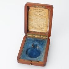 Caja de reloj de bolsillo de madera Waltham vintage para 1425 serie colonial Crica 1907 segunda mano  Embacar hacia Argentina