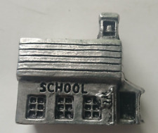 Vintage School House Pewter Figurine, used for sale  Shipping to South Africa