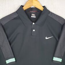 Camisa polo masculina Nike x TIGER WOODS tamanho grande frente de pressão desempenho preta golfe comprar usado  Enviando para Brazil