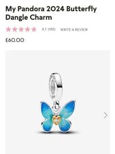 Pandora butterfly charm for sale  BIRMINGHAM