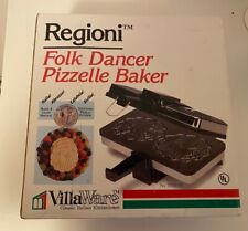 Vintage VillaWare Regioni Pizzelle Maker 3700-NS  Rare Folk Dancer Pattern. New for sale  Shipping to South Africa