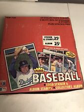 1982 Fleer Baseball Unopened Stamp and Stickers Album Collector's Edition Box for sale  Shipping to South Africa
