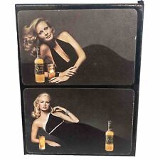 Tarjetas de juego de whisky de terciopelo negro doble mazo sexy mujer 1974 1 hendimbre sellado, usado segunda mano  Embacar hacia Argentina