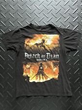 Camiseta Attack On Titan anime algodão mangá gráfico preta masculina manga curta pequena comprar usado  Enviando para Brazil