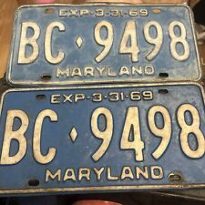 Maryland 1969 license for sale  Smithsburg