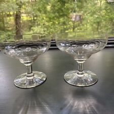 Lot Of 2, VTG Champagne/Cocktail Glasses - Dessert /Sherbert Too! Unmarked for sale  Shipping to South Africa