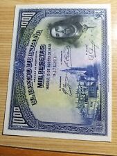 1928 banconota spagna usato  Orbetello