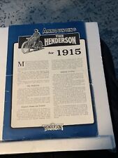 1915 henderson motorcycle for sale  Wildwood