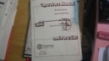 Operators manual model for sale  Rock Creek