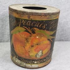 Usado, Antigo John L. Shriver & Bros Baltimore pêssegos frescos em lata de xarope comprar usado  Enviando para Brazil