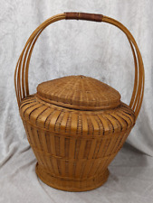 Large round rattan for sale  North Scituate