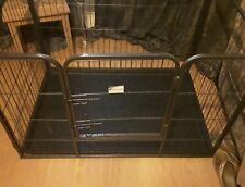 Heavy Duty 4 Piece Puppy Dog Play Pen Run Enclosure Welping Playpen with Floor 4 for sale  HORNCHURCH