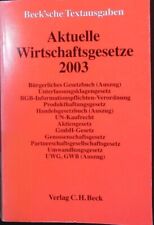 Aktuelle wirtschaftsgesetze te gebraucht kaufen  Delitzsch