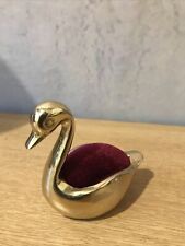 Vintage brass swan for sale  BURY
