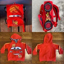 De Colección Disney Pixar Lightning McQueen Mochila Roja Niños Coche Escuela Sudadera con Capucha Lote de 3T segunda mano  Embacar hacia Mexico