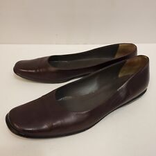 Sapatos sociais femininos Jil Sander de couro marrom casual tamanho 10 EUA comprar usado  Enviando para Brazil