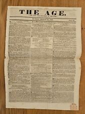 1837 age newspaper for sale  Shipping to Ireland