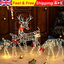 Christmas lighted reindeer for sale  UK