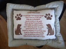 Embroidered cushion dog for sale  CARLISLE