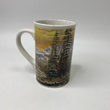 Caneca Thomas Kinkade CHRISTMAS RETREAT xícara de café 2008 cabine alta barco doca neve, usado comprar usado  Enviando para Brazil