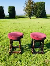 Used, VINTAGE TRADITIONAL SMALL BAR PUB STOOLS X2 for sale  Shipping to South Africa