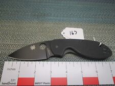 167 black spyderco for sale  Bow