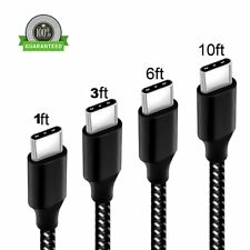 Braided USB C Type-C Fast Charging Data SYNC Charger Cable Cord 1/3/6/10FT LONG for sale  Fort Lauderdale