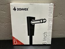 Donner Flat Patch Cables for Guitar Effect Pedal 6 Inch save Space Clear Sound 1 for sale  Shipping to South Africa