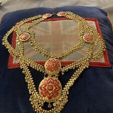Ornate goldtone necklace for sale  DARTFORD