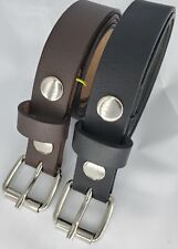 Usado, Cinturón de cuero genuino de 1"- 2,5 cm de ancho de una pieza 100% cinturón de cuero real unisex segunda mano  Embacar hacia Argentina