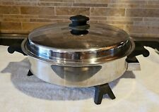 Vintage Saladmaster  Electric Skillet 7817  Stainless With Vapo Lid for sale  Shipping to South Africa