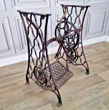 Used, Antique Cast Iron Singer Sewing Machine Treadle Table Base - Industrial Up-Cycle for sale  Shipping to South Africa
