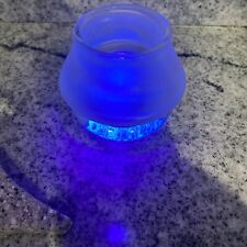 Lámpara de té votivo de vidrio en cuclillas de hadas con hongo esmerilado segunda mano  Embacar hacia Argentina