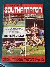 Southampton programme 1976 for sale  YORK