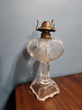 Vintage Kerosene Oil Lamp Base Clear for sale  Shipping to South Africa