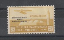 1934 tripolitania serie usato  Italia