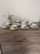 Antique Imperial Germany 19 Piece Tea Set  Hand Decorated Artist Signed for sale  Shipping to South Africa