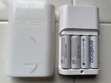 Usado, Carregador de bateria Sanyo Eneloop modelo: NC-MQNO5U com 4 baterias recarregáveis comprar usado  Enviando para Brazil