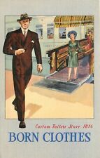Cartão postal da década de 1940 loja de roupas masculinas publicidade de roupas nascidas KS24-3117 comprar usado  Enviando para Brazil