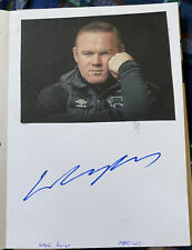 Wayne rooney autograph for sale  NOTTINGHAM