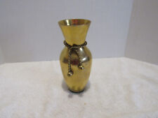 Vintage Solid Brass Twisted Rope Vase, used for sale  Shipping to South Africa