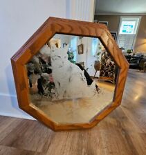 antique octagonal mirror oak for sale  Chicago