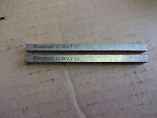 6mm square lathe tool steel x 100mm long Cobalt Kobalt 10 HSS x 2 for sale  Shipping to South Africa